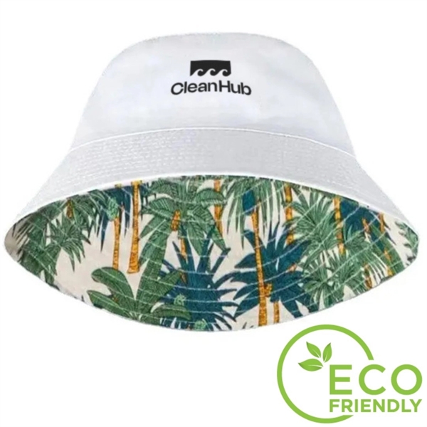 Reversible Organic Cotton All Over Print Bucket Hat - Reversible Organic Cotton All Over Print Bucket Hat - Image 0 of 2