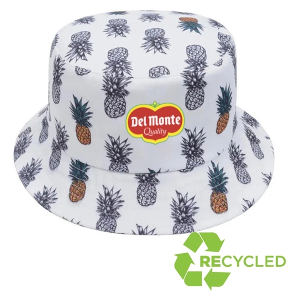 Recycled RPET Sublimated Reversible Bucket Hat - Recycled RPET Sublimated Reversible Bucket Hat - Image 0 of 1