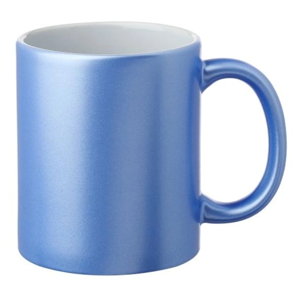 11 Oz. Metallic Color Exterior /W White Interior Custom Mugs - 11 Oz. Metallic Color Exterior /W White Interior Custom Mugs - Image 1 of 5