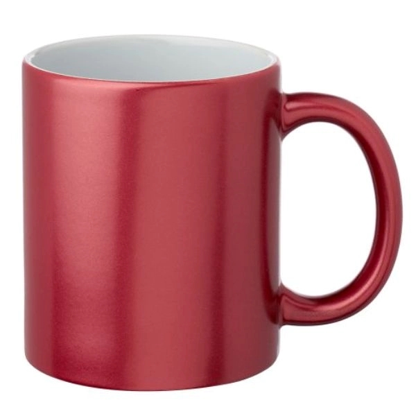 11 Oz. Metallic Color Exterior /W White Interior Custom Mugs - 11 Oz. Metallic Color Exterior /W White Interior Custom Mugs - Image 4 of 5