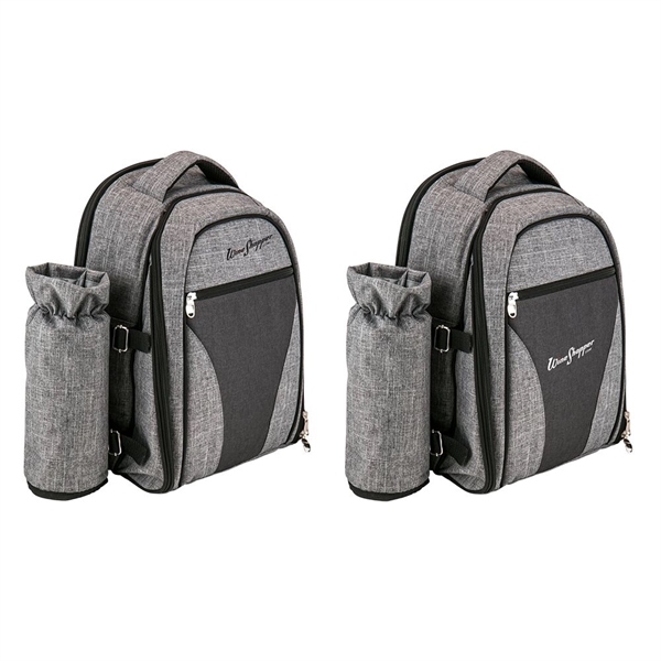 Wine Picnic Backpack for Four - Wine Picnic Backpack for Four - Image 0 of 2