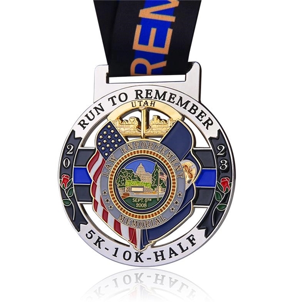 Die Struck Soft Enamel Medals, 1.5"-3" - Die Struck Soft Enamel Medals, 1.5"-3" - Image 1 of 6