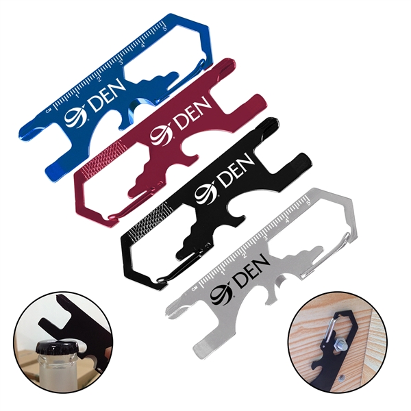 Multi-function Bottle Opener with Carabiner - Multi-function Bottle Opener with Carabiner - Image 0 of 5