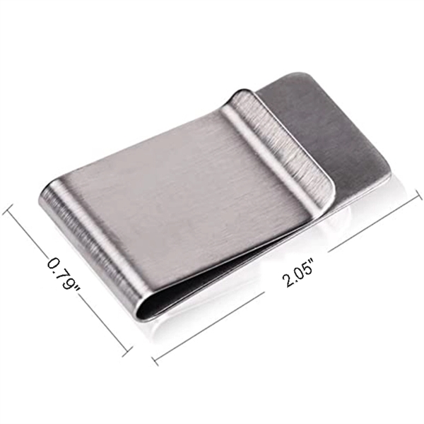 Stainless Steel Money Clips Card Holder Pocket Cash Wallet - Stainless Steel Money Clips Card Holder Pocket Cash Wallet - Image 3 of 3