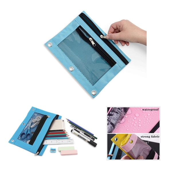 Oxford 3 Ring Binder Pencil Pouch - Oxford 3 Ring Binder Pencil Pouch - Image 1 of 2