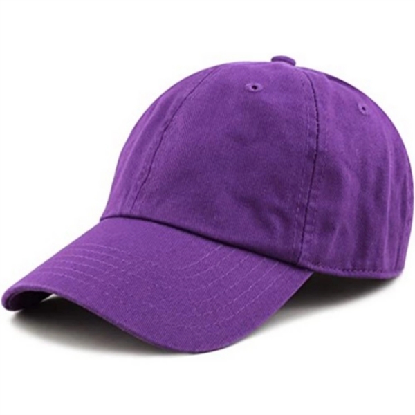 Unisex Adjustable Cotton Plain Baseball Dad Hat - Unisex Adjustable Cotton Plain Baseball Dad Hat - Image 3 of 8