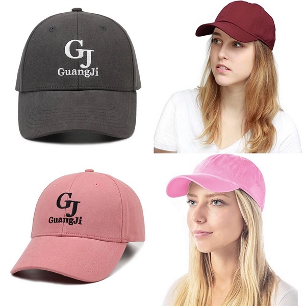 Unisex Adjustable Cotton Plain Baseball Dad Hat - Unisex Adjustable Cotton Plain Baseball Dad Hat - Image 7 of 8