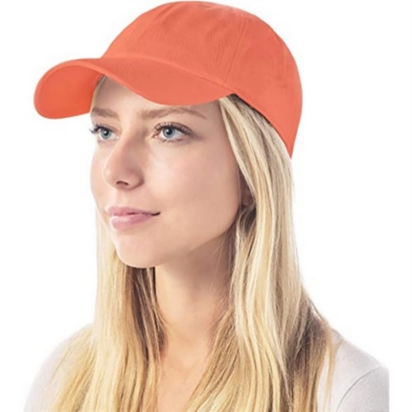 Unisex Adjustable Cotton Plain Baseball Dad Hat - Unisex Adjustable Cotton Plain Baseball Dad Hat - Image 8 of 8