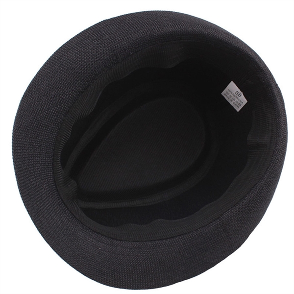 Straw Gambler Hat With Black Band - Straw Gambler Hat With Black Band - Image 3 of 7