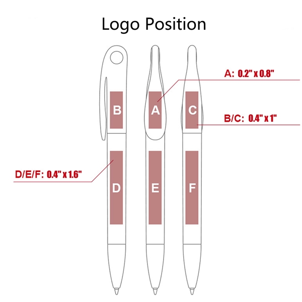 Retractable Writing Ballpoint Pen - Retractable Writing Ballpoint Pen - Image 2 of 3