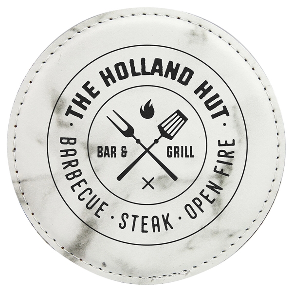 Laserable Leatherette Coaster - Laserable Leatherette Coaster - Image 1 of 27