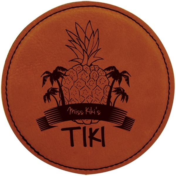 Laserable Leatherette Coaster - Laserable Leatherette Coaster - Image 10 of 27
