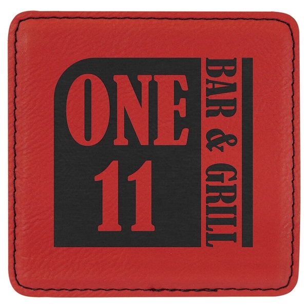 Laserable Leatherette Coaster - Laserable Leatherette Coaster - Image 14 of 27