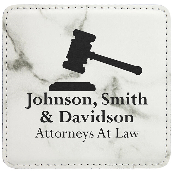 Laserable Leatherette Coaster - Laserable Leatherette Coaster - Image 15 of 27
