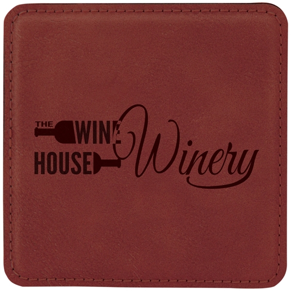 Laserable Leatherette Coaster - Laserable Leatherette Coaster - Image 22 of 27