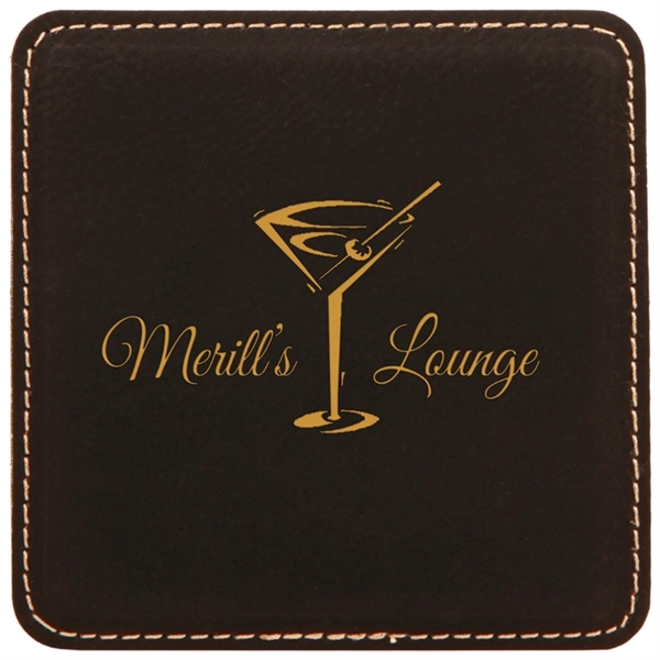 Laserable Leatherette Coaster - Laserable Leatherette Coaster - Image 25 of 27