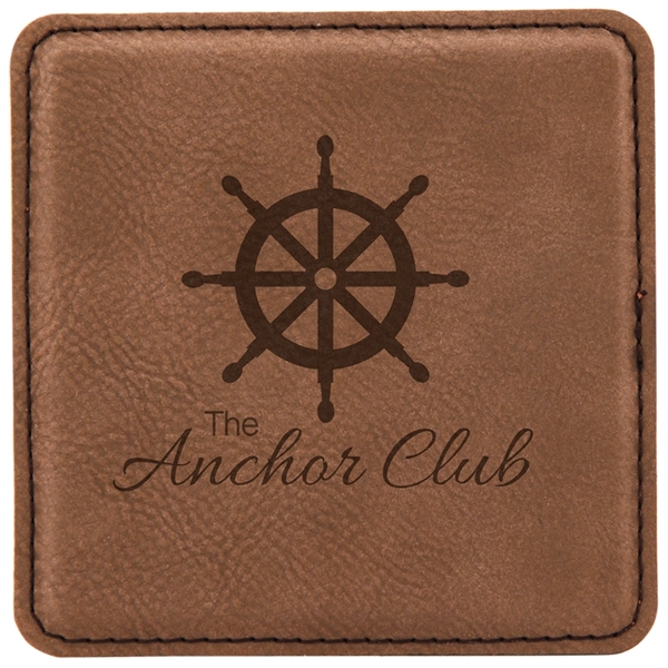 Laserable Leatherette Coaster - Laserable Leatherette Coaster - Image 26 of 27