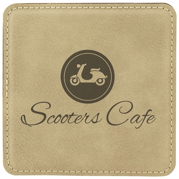 Laserable Leatherette Coaster - Laserable Leatherette Coaster - Image 27 of 27