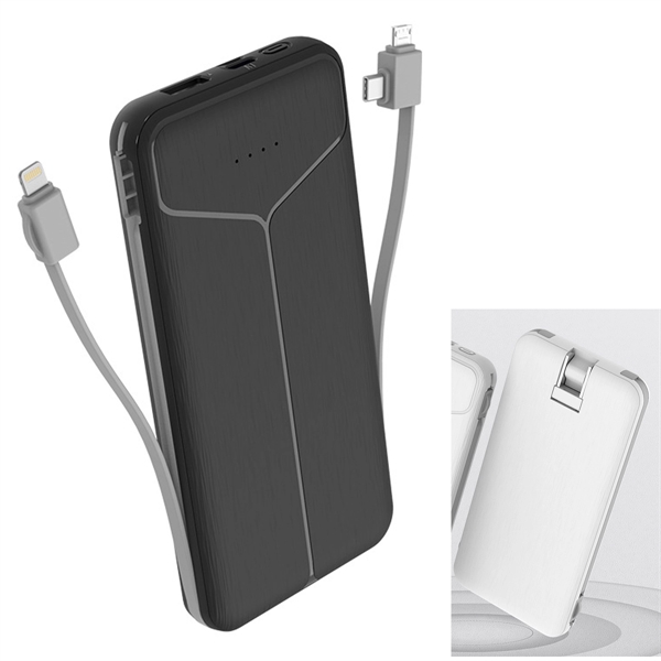 Power Bank with Plug Ultra Slim 10000mAh - Power Bank with Plug Ultra Slim 10000mAh - Image 0 of 4