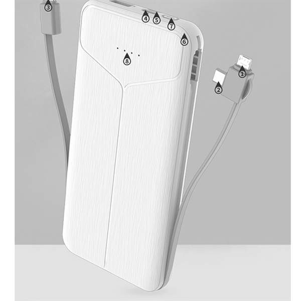 Power Bank with Plug Ultra Slim 10000mAh - Power Bank with Plug Ultra Slim 10000mAh - Image 1 of 4