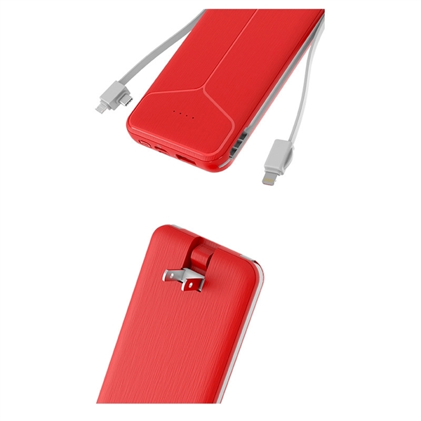 Power Bank with Plug Ultra Slim 10000mAh - Power Bank with Plug Ultra Slim 10000mAh - Image 2 of 4