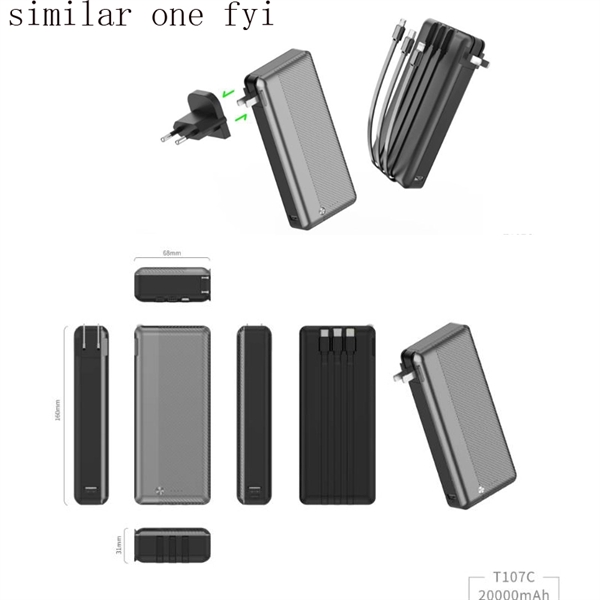 Power Bank with Plug Ultra Slim 10000mAh - Power Bank with Plug Ultra Slim 10000mAh - Image 4 of 4
