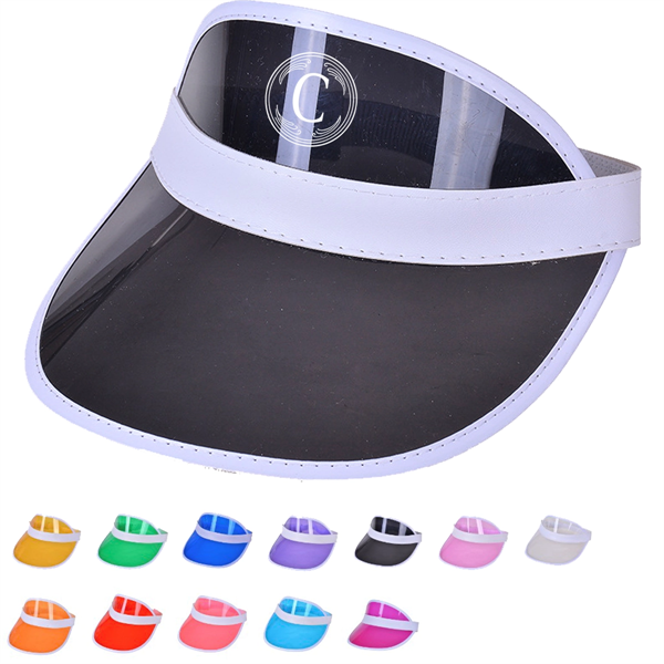 Plastic Clear Sun Visors - Plastic Clear Sun Visors - Image 0 of 2