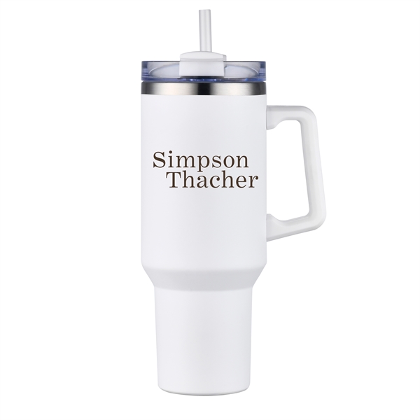 Aqueduct-IV 40 Oz Tumbler Mugs with Straw - Aqueduct-IV 40 Oz Tumbler Mugs with Straw - Image 0 of 5