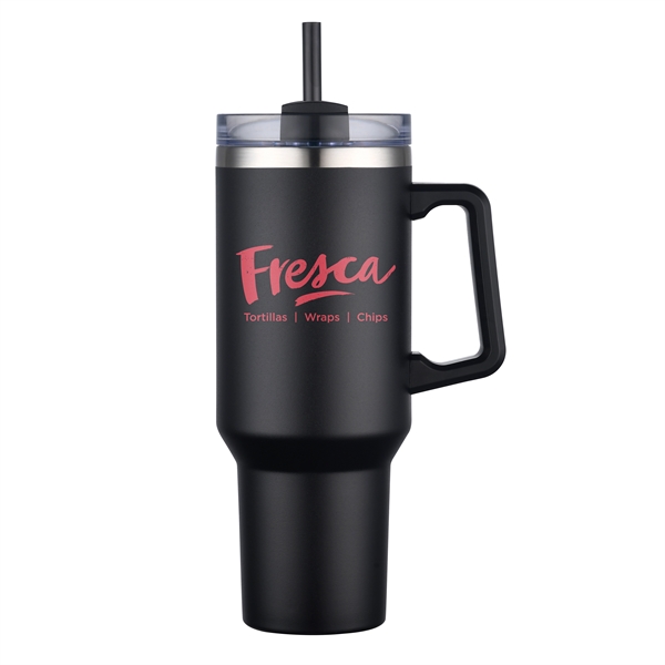 Aqueduct-IV 40 Oz Tumbler Mugs with Straw - Aqueduct-IV 40 Oz Tumbler Mugs with Straw - Image 1 of 5