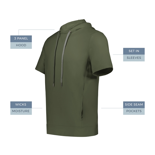 Youth Ventura Soft Knit Short Sleeve Hoodie - Youth Ventura Soft Knit Short Sleeve Hoodie - Image 9 of 10