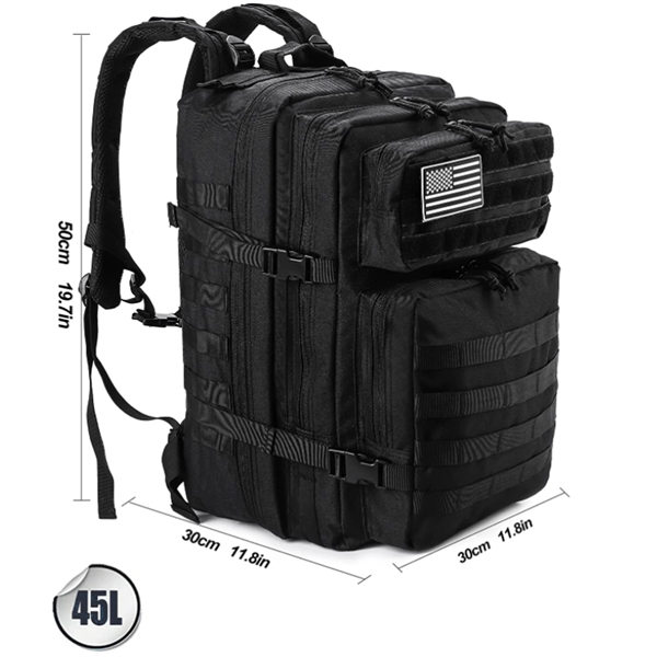 Custom Large Hiking Molle 3 Day military Tactical Backpack - Custom Large Hiking Molle 3 Day military Tactical Backpack - Image 2 of 10