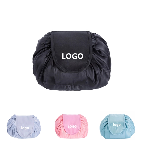 Custom Travel Drawstring Cosmetic Bag Organizer - Custom Travel Drawstring Cosmetic Bag Organizer - Image 0 of 2