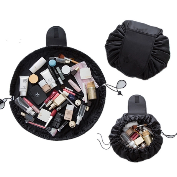 Custom Travel Drawstring Cosmetic Bag Organizer - Custom Travel Drawstring Cosmetic Bag Organizer - Image 1 of 2