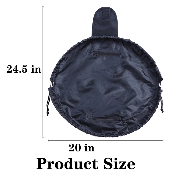 Custom Travel Drawstring Cosmetic Bag Organizer - Custom Travel Drawstring Cosmetic Bag Organizer - Image 2 of 2