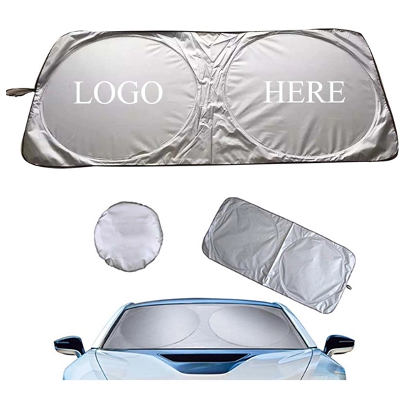 Collapsible Car Windshield Sunshade - Collapsible Car Windshield Sunshade - Image 0 of 1
