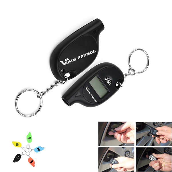 Mini Tire Pressure Gauge Digital Lcd Display With Keychain - Mini Tire Pressure Gauge Digital Lcd Display With Keychain - Image 0 of 1