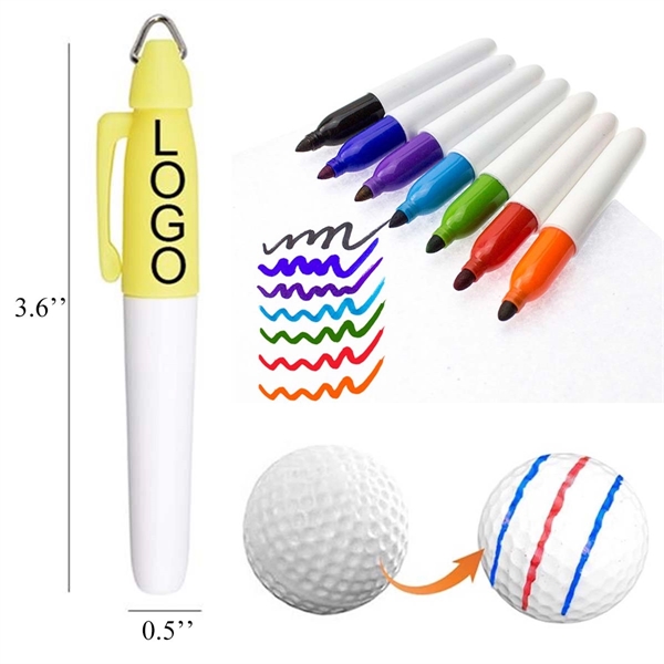 Mini Golf Ball Marker Line Drawing Pens - Mini Golf Ball Marker Line Drawing Pens - Image 1 of 1