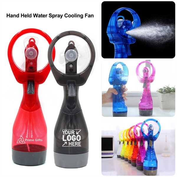 Handheld Battery Powered Water Misting Fan - Handheld Battery Powered Water Misting Fan - Image 0 of 5