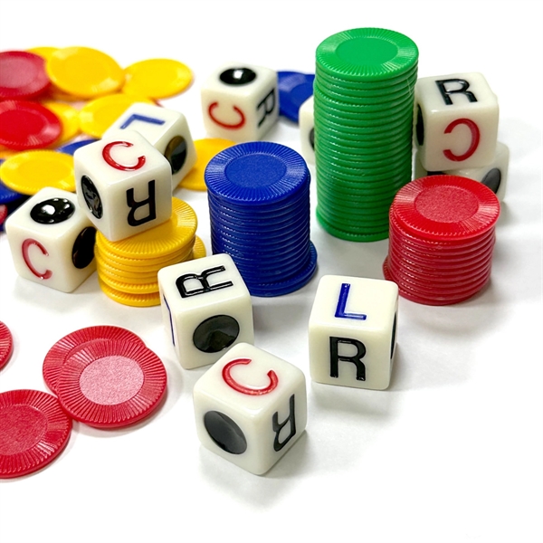 Left Center Right LCR Dice Game Interactive Toy - Left Center Right LCR Dice Game Interactive Toy - Image 5 of 5