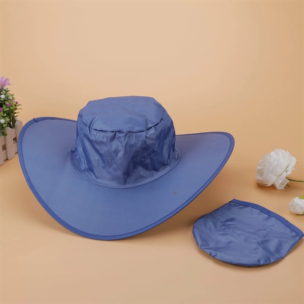 Nylon Foldable Hat With Pouch - Nylon Foldable Hat With Pouch - Image 1 of 2