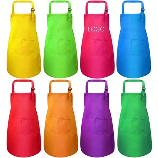 Kids Apron Chef Kitchen Cooking Baking Painting Boys Girls - Kids Apron Chef Kitchen Cooking Baking Painting Boys Girls - Image 0 of 3