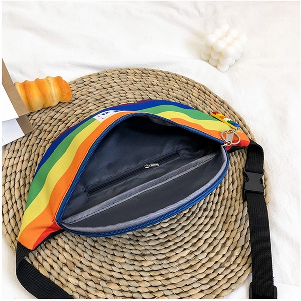 LGBT Rainbow Fanny Pack Gay Pride Waist Bag Strip Chest - LGBT Rainbow Fanny Pack Gay Pride Waist Bag Strip Chest - Image 2 of 3