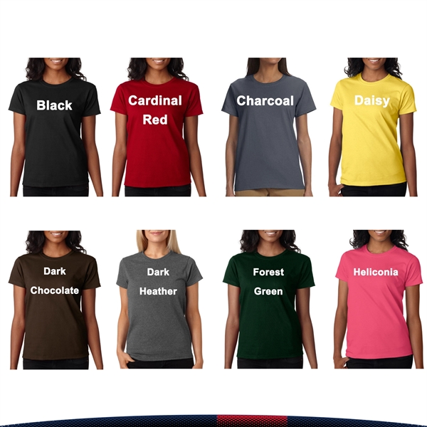 Gildan® 6.1 oz Cotton Ladies T-shirts - Gildan® 6.1 oz Cotton Ladies T-shirts - Image 3 of 5