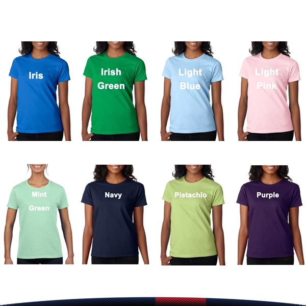 Gildan® 6.1 oz Cotton Ladies T-shirts - Gildan® 6.1 oz Cotton Ladies T-shirts - Image 4 of 5