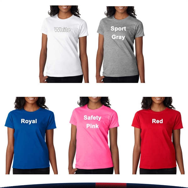 Gildan® 6.1 oz Cotton Ladies T-shirts - Gildan® 6.1 oz Cotton Ladies T-shirts - Image 5 of 5