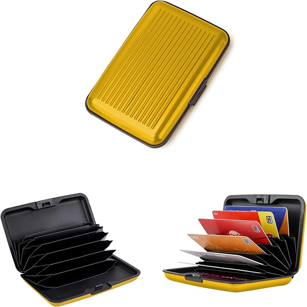 Rfid Aluminium Metal Credit Card Wallet Holder - Rfid Aluminium Metal Credit Card Wallet Holder - Image 2 of 12