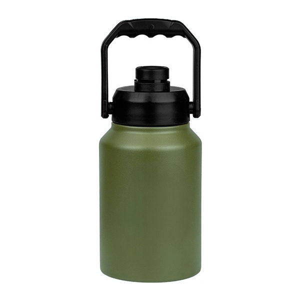 64 Oz. Insulated Stainless Steel Water Bottle Jug W/ Handle - 64 Oz. Insulated Stainless Steel Water Bottle Jug W/ Handle - Image 1 of 9