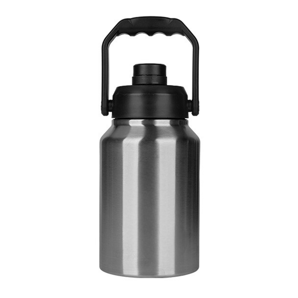 64 Oz. Insulated Stainless Steel Water Bottle Jug W/ Handle - 64 Oz. Insulated Stainless Steel Water Bottle Jug W/ Handle - Image 5 of 9