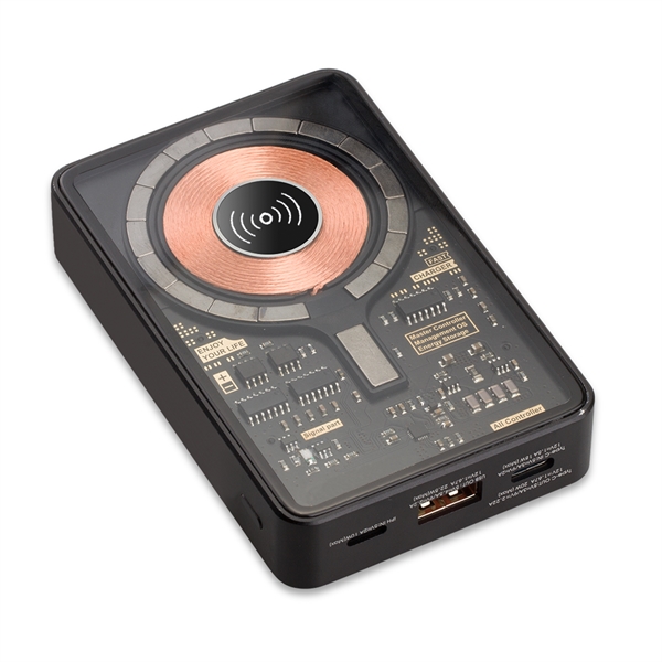 Lucid Transparent MagSafe Wireless Power Bank - Lucid Transparent MagSafe Wireless Power Bank - Image 6 of 10