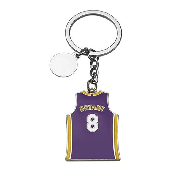 Kobe Bryant Jersey Keychain - Engraved Tag - Kobe Bryant Jersey Keychain - Engraved Tag - Image 1 of 2
